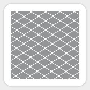 Fishnets in White on Ultimate Gray Background Sticker